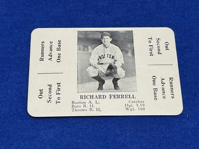 1936 S&S Rick Ferrell Baseball Card Parlor Game Boston Red Sox HOF Low Grade - Image 1 of 4