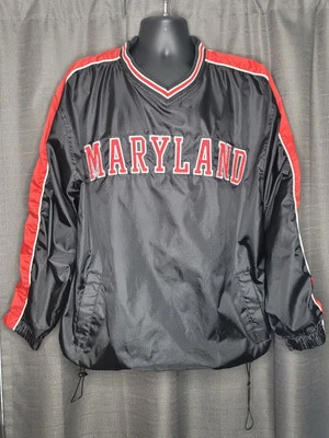 Maryland Terrapins Russell Athletics M Vintage Black Pullover Jacket - Image 1 of 4