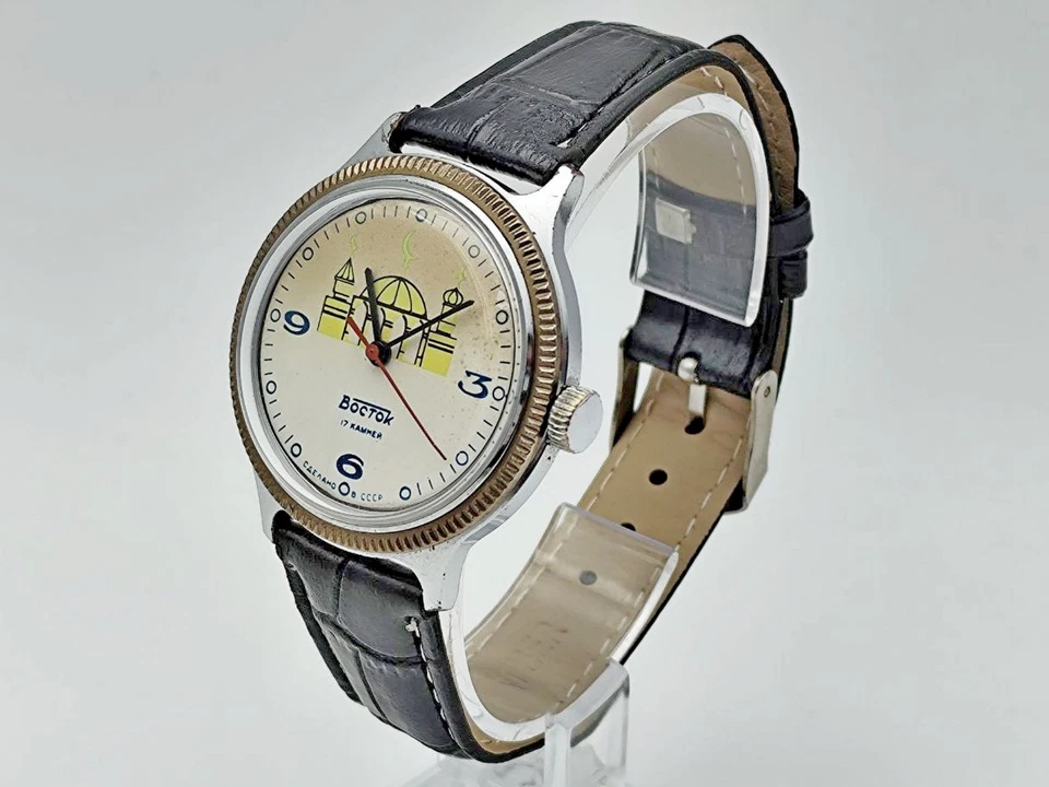 WOSTOK 2409A Mosque Vintage Mechanical Wristwatch Vostok USSR Serviced Watch - Image 1 of 4