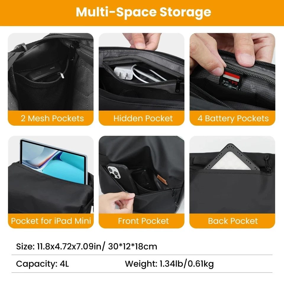 TARION Camera Sling Bag Small Compact Shoulder Sling Camera Bag with Waterpr...