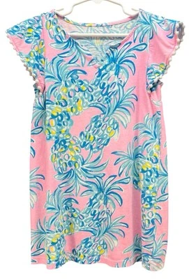Lilly Pulitzer GIRLS MINI ASTARA DRESS Pelican Pink Beat The Heat Small 4-5 - Image 1 of 4