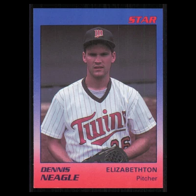 Dennis Neagle #22 1989 Star Minor League Elizabethton Twins Baseball Card MLB NM Foto 1 de 3