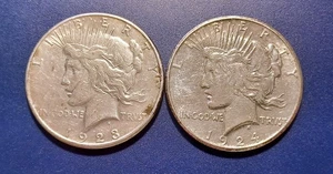 Dólares de la paz 1923-S y 1924-S - Imagen 1 de 2