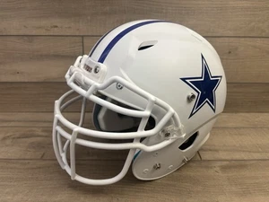 Dallas Cowboys Alternate Replica Full Size Football Helmet. Icy White. - Picture 1 of 8
