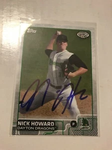 Cincinnati Reds NICK HOWARD Signed Topps Card - Picture 1 of 1