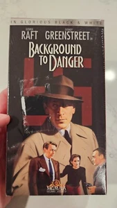 Background to Danger MGM/UA VHS Movie – Sealed (with sticker res) - Imagen 1 de 6