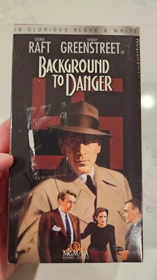 Background to Danger MGM/UA VHS Movie – Sealed (with sticker res) - Image 1 of 4