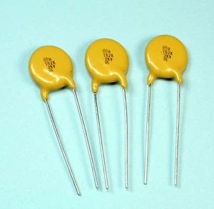 12pcs Panasonic Ceramic Capacitor 1500pF, 2KVDC, 10% Tolerance,  2000 volts, K - Picture 1 of 1