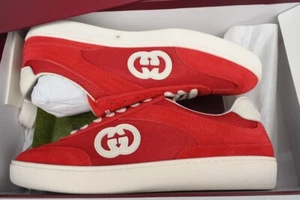 Gucci casual fashion board shoes Men's Red - Picture 1 of 7