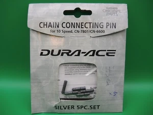 SHIMANO DURA ACE 10 SPEED CHAIN CONNECTING PINS x5 FOR CN-7801 / CN6600  CHAIN - Picture 1 of 6