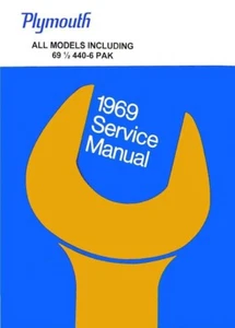 1969 Plymouth Fury Belvedere Satellite Shop Service Repair Manual Book Guide OEM - Picture 1 of 5