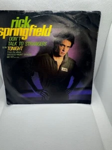 RICK SPRINGFIELD Don't Talk To Strangers 7" Single w/ Picture Sleeve - Picture 1 of 6