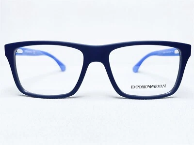 Новый Emporio Armani EA3034 5650 мужской синий резиновый современные оправы для очков 53/16 - Изображение 1 из 4