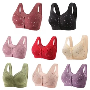 Everyday Wear Floral Bra for Older Ladies without Steel Rings Wirefree Bralette - Picture 1 of 56