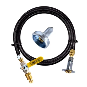 3M Recarga Ukpropane Botella Con Pol 5/8“ Adapter&straight Mini Llenado +Placa - Imagen 1 de 10