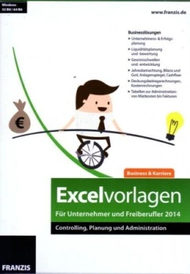 Franzis - Excelvorlagen für Unternehmer und Freiberufler 2014 - PC - Software -  - Bild 1 von 2