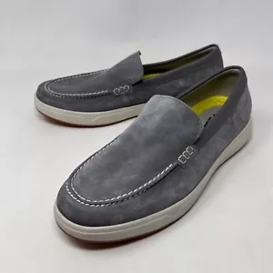 Florsheim Loafers Mens Size 9.5 Shoes Slip On Leather Comfort Gray - Picture 1 of 9