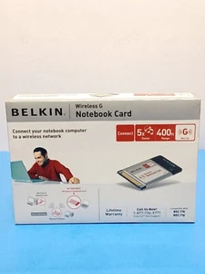NEW▪︎BELKIN Wireless G Notebook Network Card Model F5D7010 802.11g 54Mbp, NIB - Picture 1 of 9
