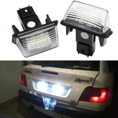 White LED License Plate Light For Peugeot 5008 307 206 207 308 406 Citroen C3 C5 - Image 1 of 4