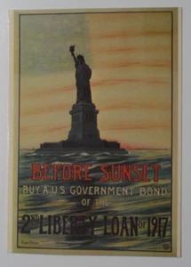 STAMPMART: USA NY / NJ LIBERTY ISLAND 1986 BEF SUNSET LIBERTY STATUE FD POSTCARD - Picture 1 of 2