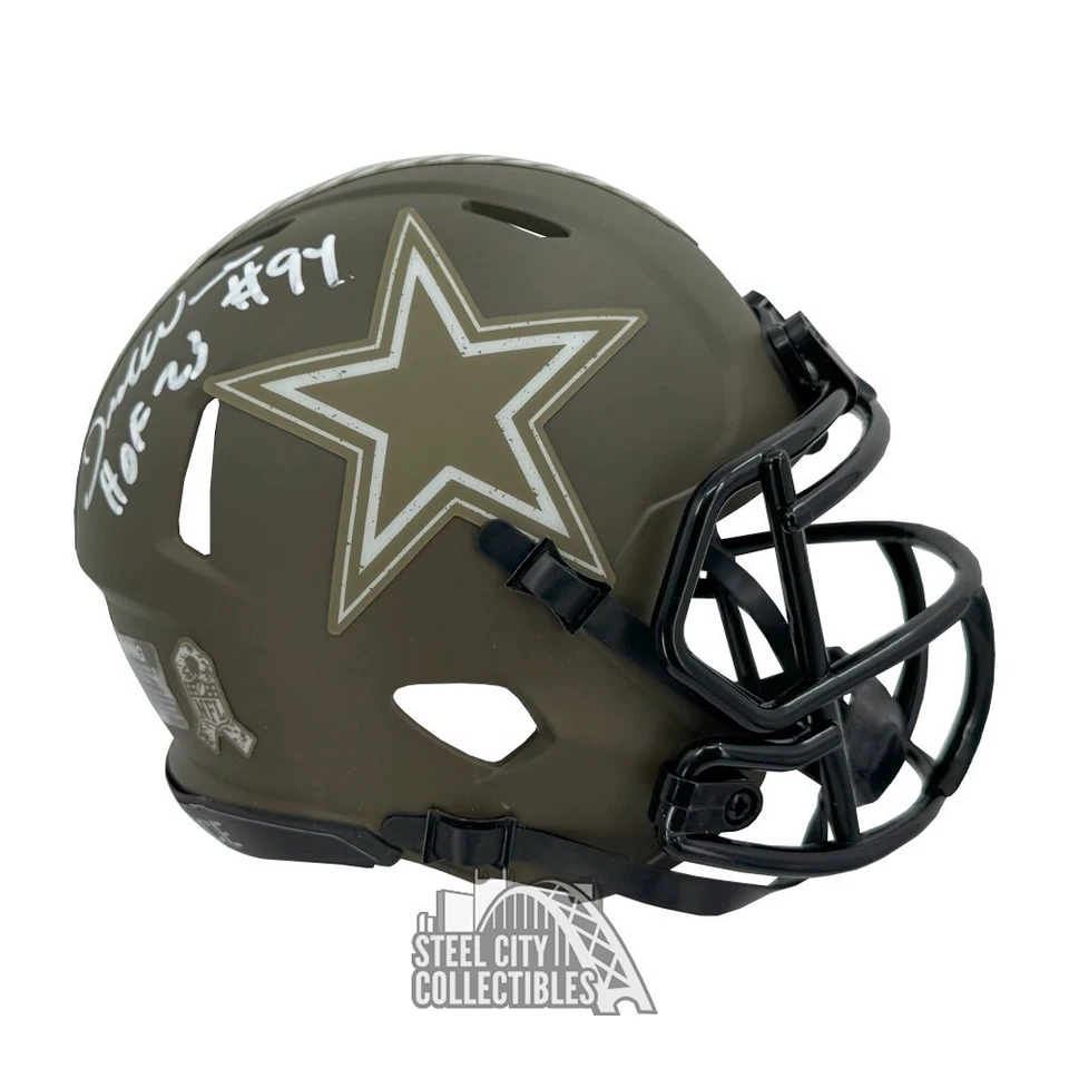 Minicasco autografiado DeMarcus Ware HOF 23 Dallas Salute To Service - BAS Foto 1 de 1