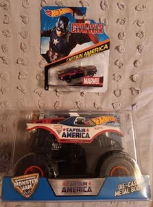 Marvel Captain America Hot Wheels 2 Car Lot Unopened - Bild 1 von 11