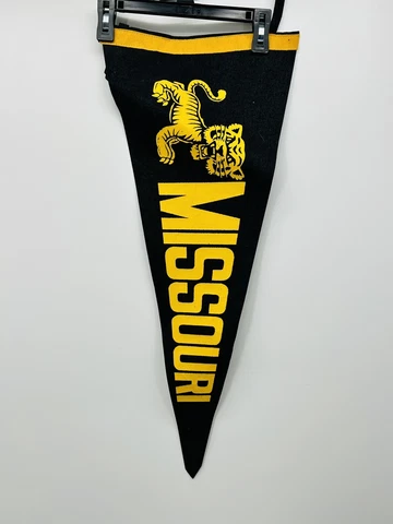 Vintage Missouri Tigers Pennant College Mizzou University Felt 12” x 28.5” Cover