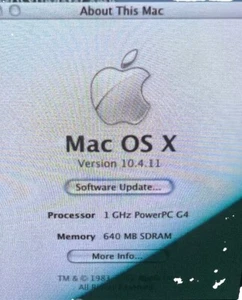 Apple eMac G4 X10.4.11 OS ,Pro Mouse ,Tilt and Swivel Stand ,Keyboard,Mouse,AC - Bild 1 von 10