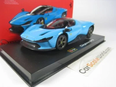 FERRARI DAYTONA SP3 1/43 BBURAGO SIGNATURE (BLUE) - Imagen 1 de 3