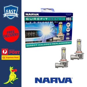 Narva HB3 LED Globes Surefit GEN II 12V / 24V Pair HB3 LED Headlight Kit 18435 - Picture 1 of 5