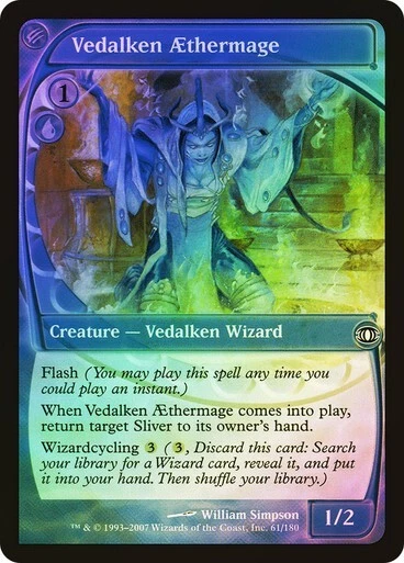 Vedalken Aethermage Foil x1 Future Sight MTG Magic The Gathering Blue Wizard  - Image 1 of 1