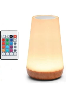 Table Lamp Touch Lamp 5 Level Dimmable Warm White Light & 13 Color Changing RGB, - Picture 1 of 7
