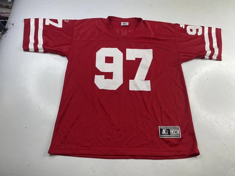 Vintage 90s Nebraska Cornhuskers Starter Football Jersey NCAA Size L/XL Cover