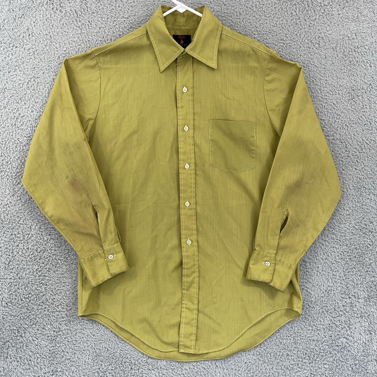 50s B.V.D. L/S vintage rayon shirt