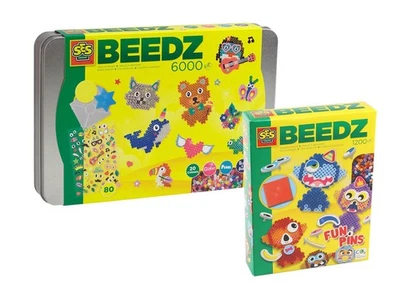 SES Creative Bügelperlen Steckplatte FunPins Premium Sortiment Farbmix Sortiment - Bild 1 von 4