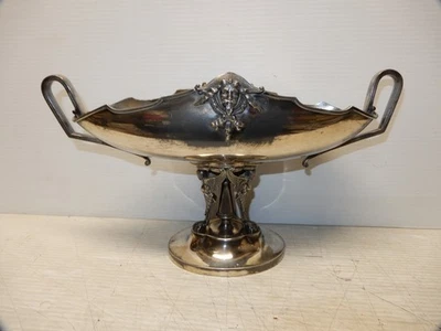 古董希腊复兴维多利亚雕像镀银碗 SIMPSON HALL MILLER — 第 1/4 张图片