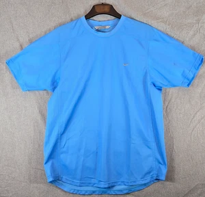 NIKE BLUE SHORT SLEEVE MENS T-SHIRT JERSEY SIZE XL Y2K - Picture 1 of 6