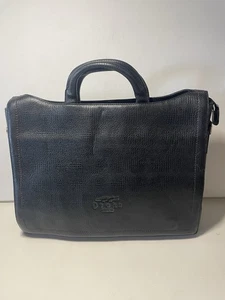 SAC DE TRAVAIL MALLETTE EN CUIR TEXTURÉ NOIR DRAKS DE QUALITÉ - Photo 1/12