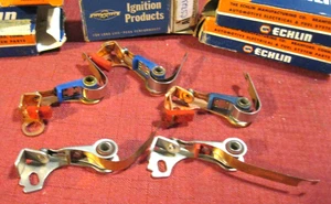New 1956 Chrysler, Desoto, Plymouth ignition point lot, 5 pcs, for dual point - Picture 1 of 3