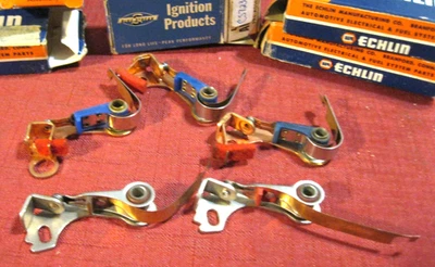 New 1956 Chrysler, Desoto, Plymouth ignition point lot, 5 pcs, for dual point - Image 1 of 3