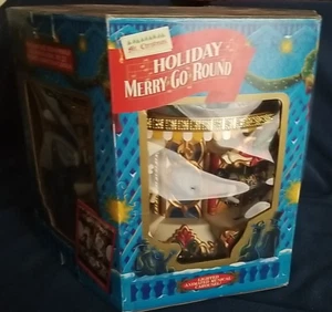 Vintage Mr Christmas Animated 1994 Holiday Carousel Merry Go Round Musical 21 Songs - Bild 1 von 19
