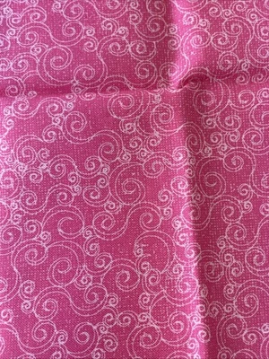 Pink Swirls Cotton Fat Quarter 18”x21” Nuevo Foto 1 de 2