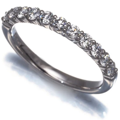 Auth VENDOME Ring Diamond 0.40ct Half Eternity US5 950 Platinum  - Image 1 of 4