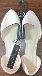 Charles Albert Blush Dorsay flacher Damen-Ballerinas Größe 10 neu mit Etikett! " 🍀 - Bild 1 von 12