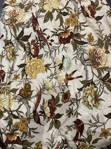 1 LONG VINTAGE BHS Crowson Fabric "BALMORAL" FLORAL CURTAIN/MATERIAL - Picture 1 of 3