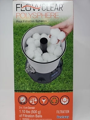 Bestway Flowclear Polysphere Pool Filtration Filter Balls Spheres Washable 500g  - Image 1 of 4