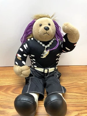 WWE WWF Jeff Hardy Peluche Oso 18" Lucha Libre Peluche 2006 RARO Foto 1 de 4