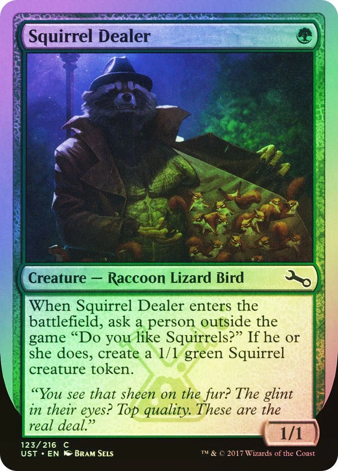 MTG FOIL Squirrel Dealer  - Unstable #123 - Image 1 of 1