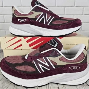 U990BT6 New Balance Teddy Santis x 990v6 Made in USA Burgundy Tan Herren 45 EU - Bild 1 von 6