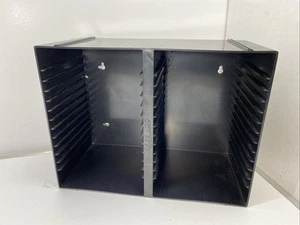 (2) Vintage Case Logic 30 CD Hard Plastic Storage Rack Wall Mount Holder - Picture 1 of 7